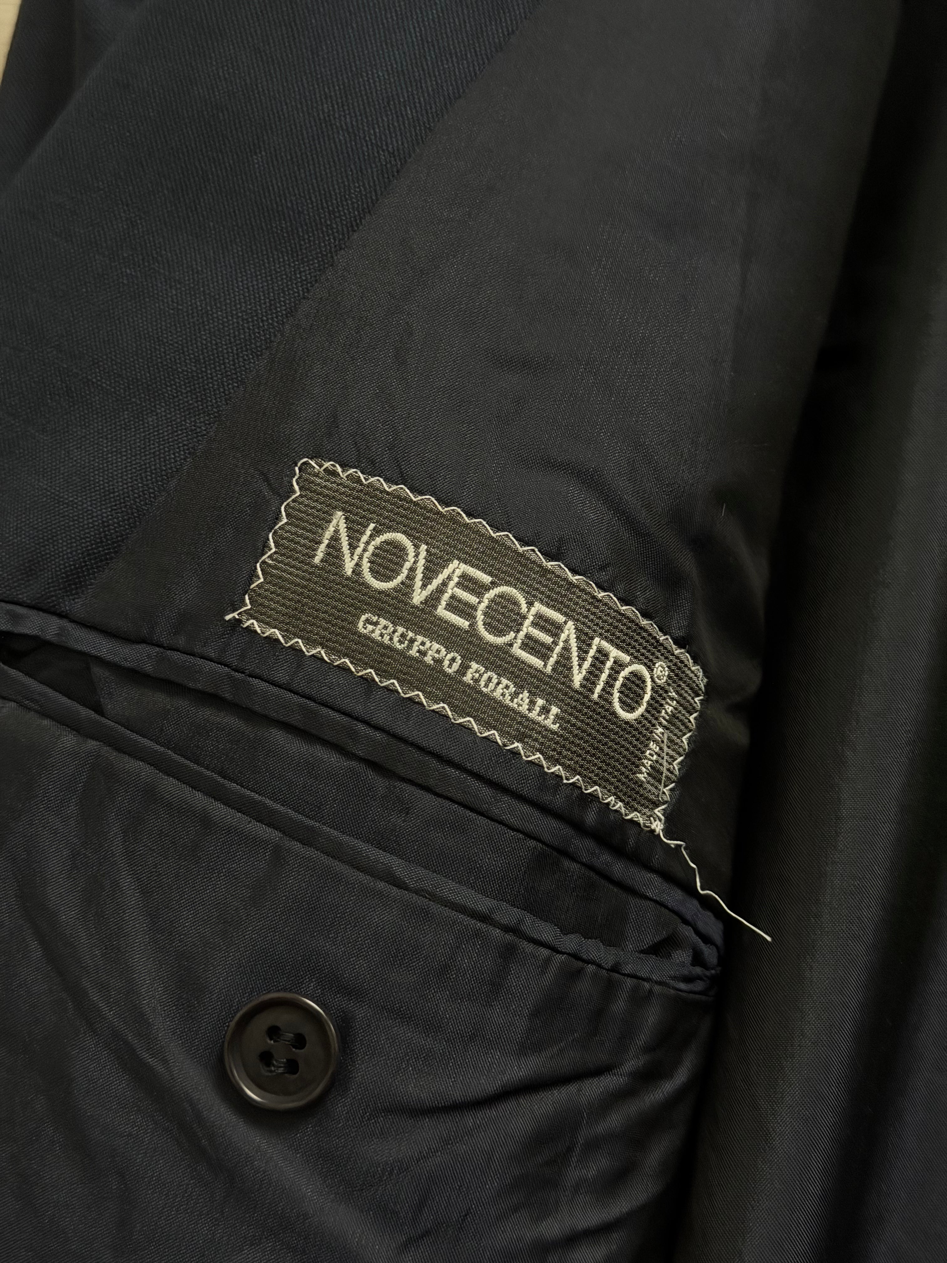 Novecento 1980s Loro Piana Super 100s Tasmanian Wool Double Breasted Jacket Navy - Size XL