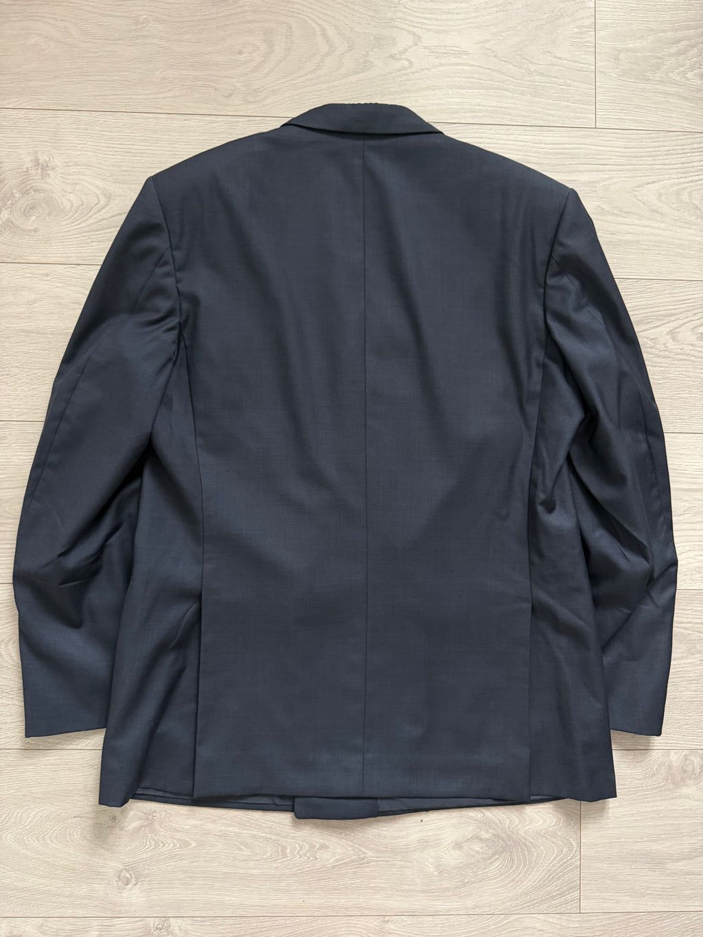 Novecento 1980s Loro Piana Super 100s Tasmanian Wool Double Breasted Jacket Navy - Size XL