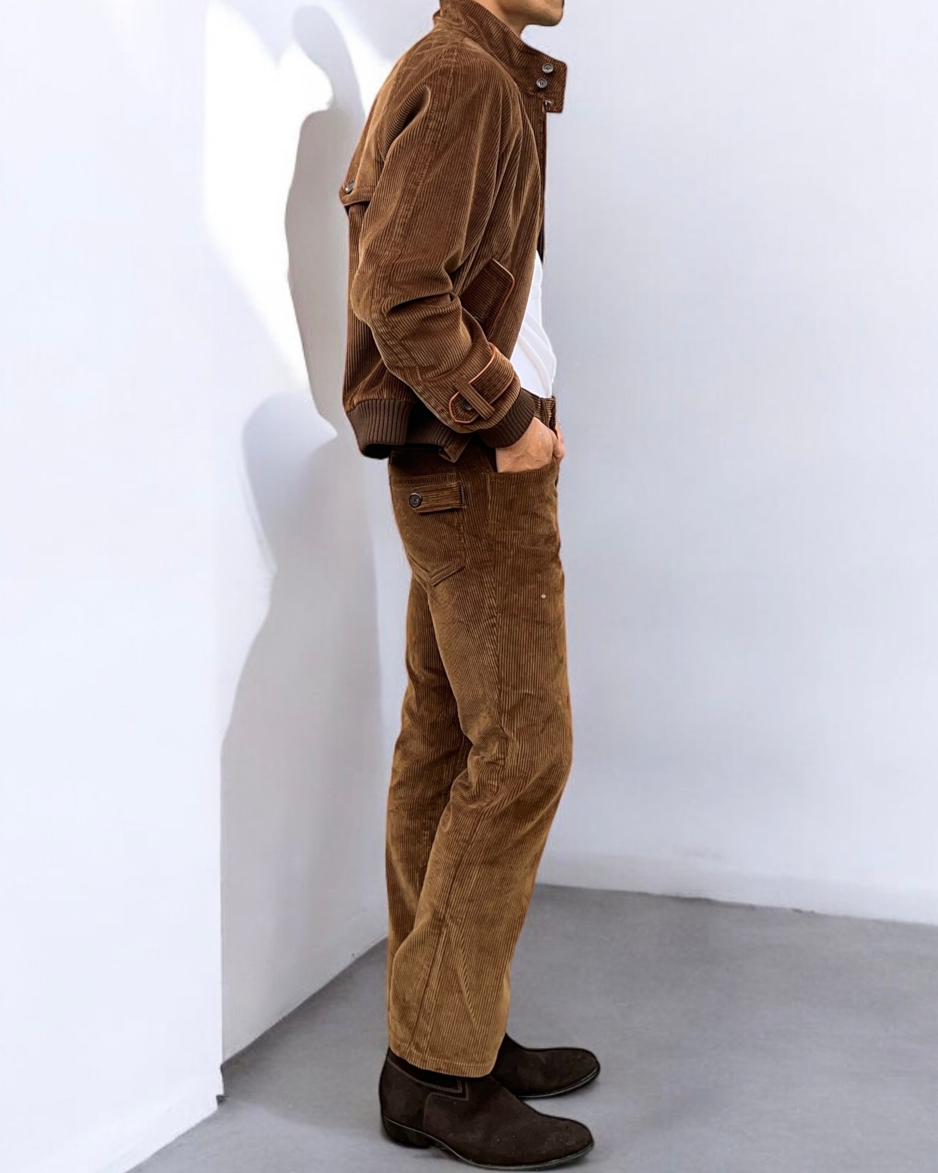 Prada Mainline AW2017 Jumbo Cord Western Runway Trousers - Size 30