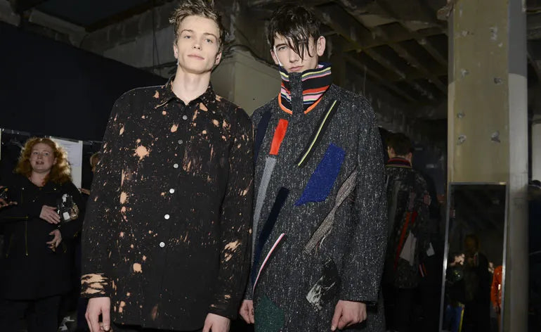 Raf Simons Sterling Ruby AW2014 Bleached Denim Overshirt - Size S/M