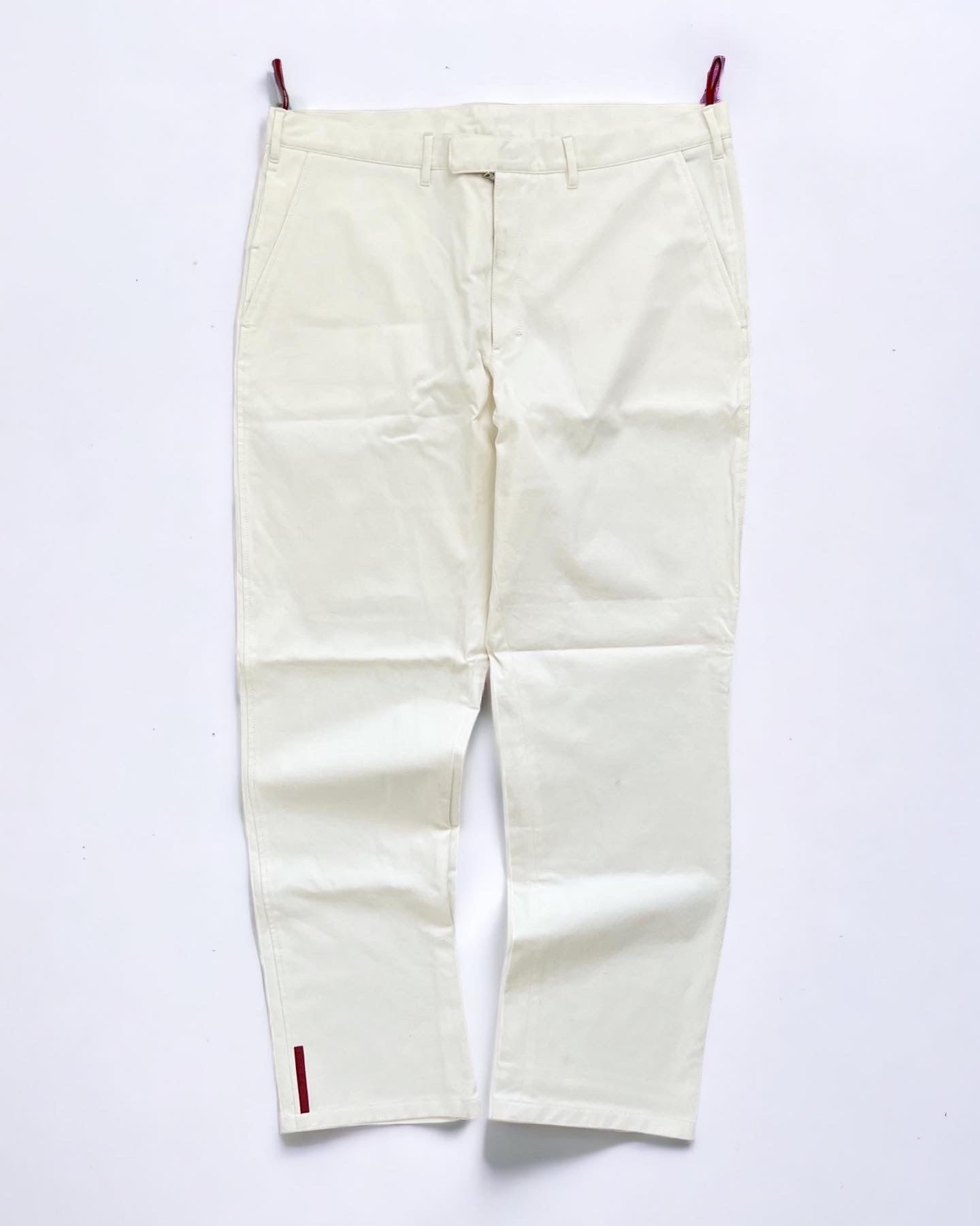 Prada Sport FW2002 Red Tab White Pants - Size 38 – NDWC0 Shop