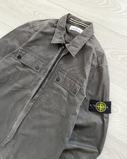 Stone Island SS2012 Zip-Front Washed Overshirt - Size S