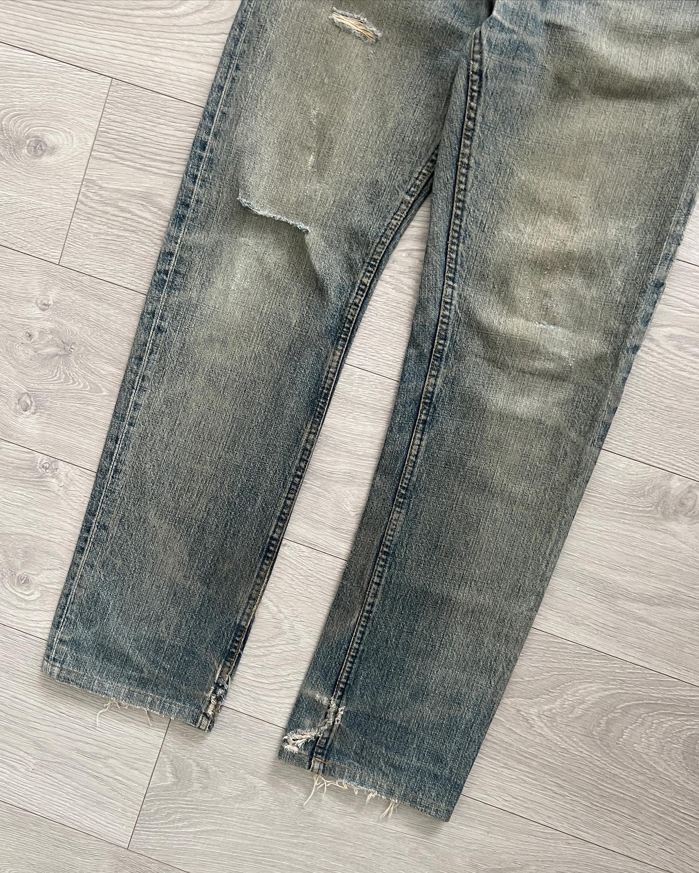 Helmut Lang 1998 Vintage Burned Denim Classic Cut - Size 30