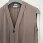 Hermes by Martin Margiela Silk Zip-Front Dress - Size FR38