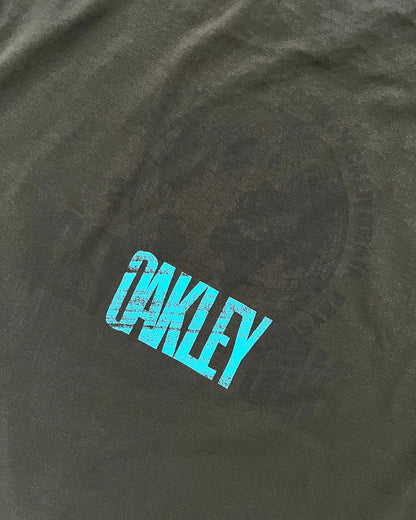 Oakley 2000s Icon Globe Logo T-Shirt - Size S