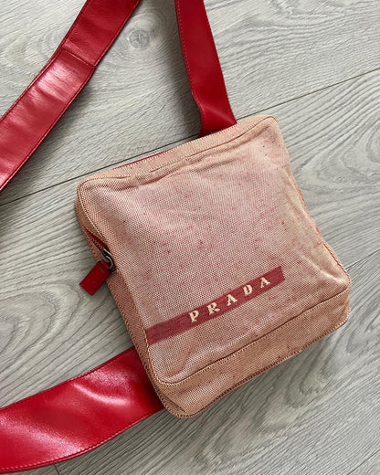 Prada SS1999 Runway Speckled Technical Body Bag