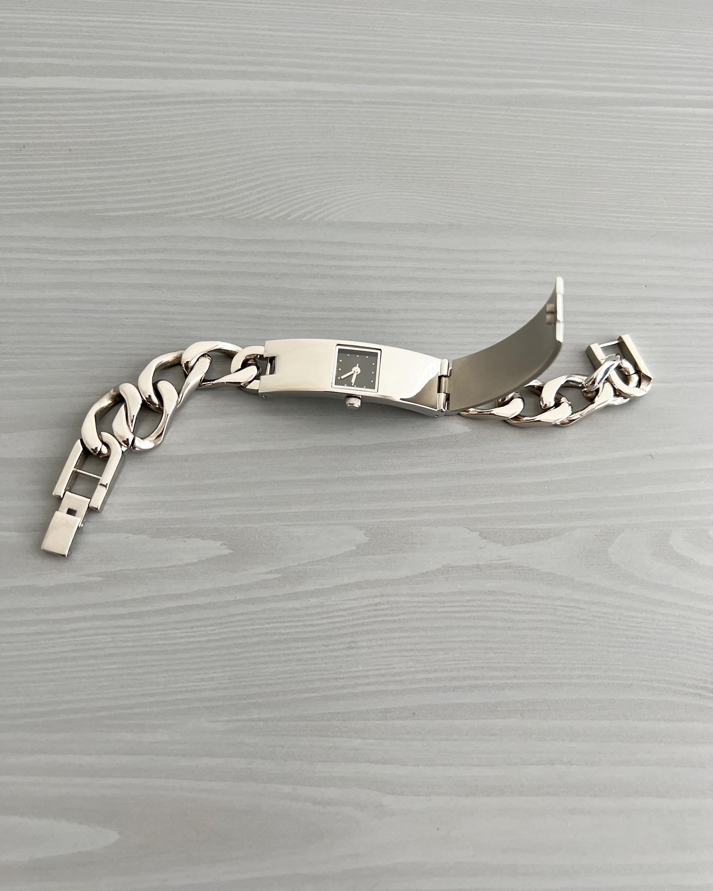 Jean Paul Gaultier Cut-Out Flap Watch Bracelet