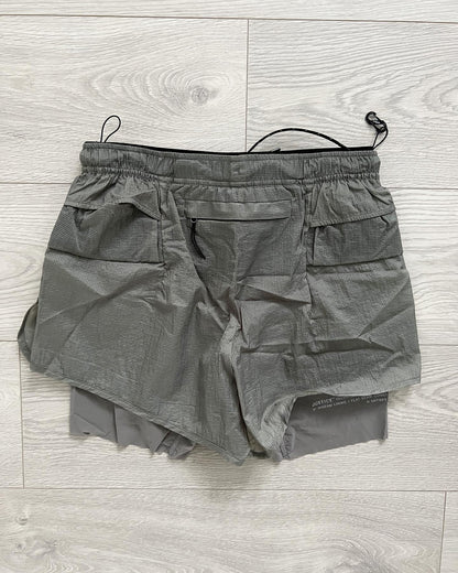 Satisfy Running 3” Rippy Trail Shorts in Steel - Size S