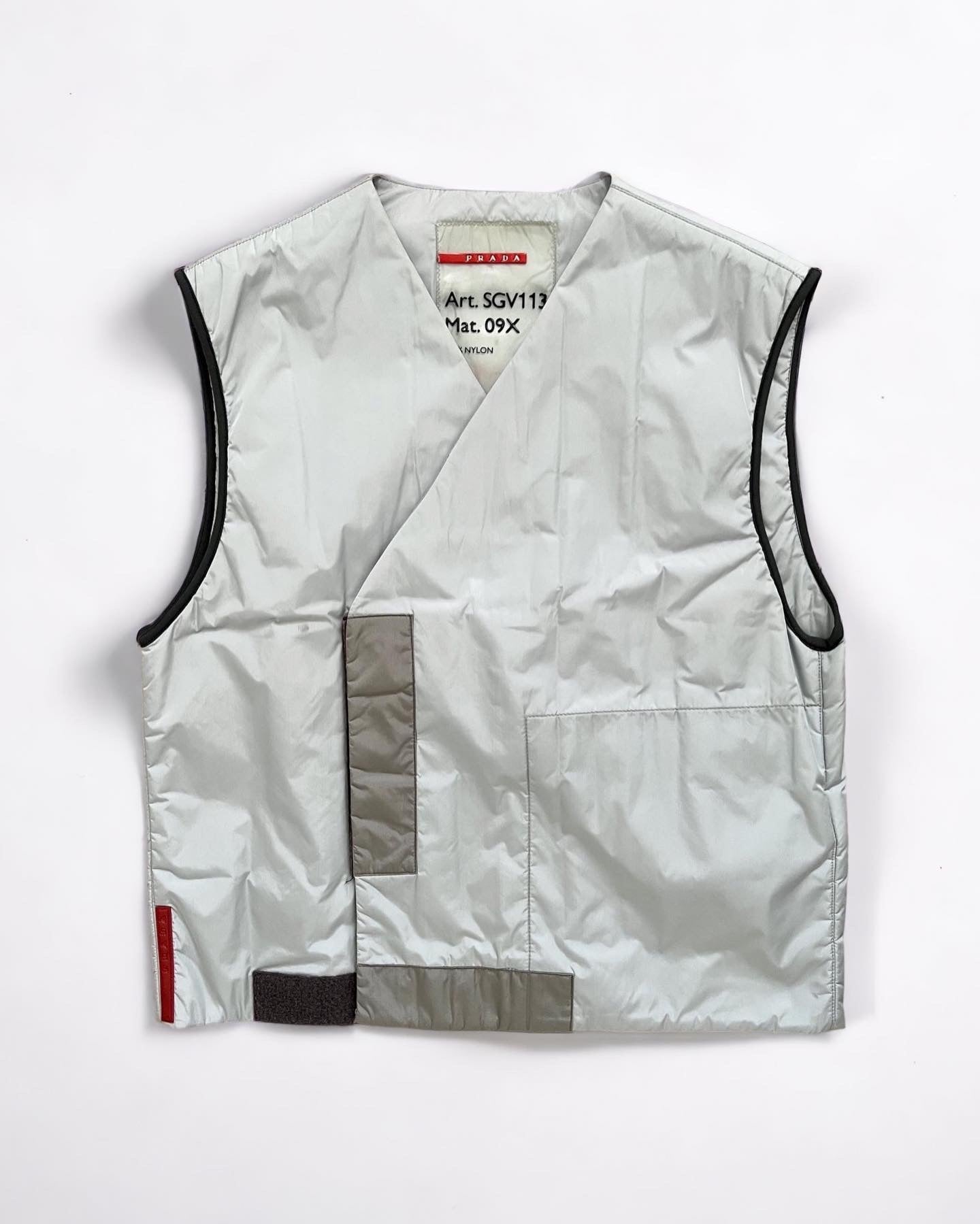 Prada Sport SS1999 Runway Technical Nylon Utility Vest - Size S