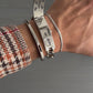 Jean Paul Gaultier 00s Stainless Steel Cross Watch Bracelet
