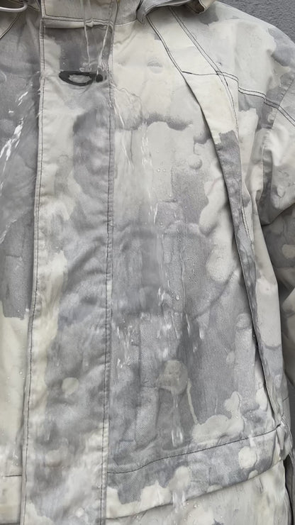 Oakley FW2008 Sample Camo Magnetic Flap Hidden Vent Pocket Jacket - Size L