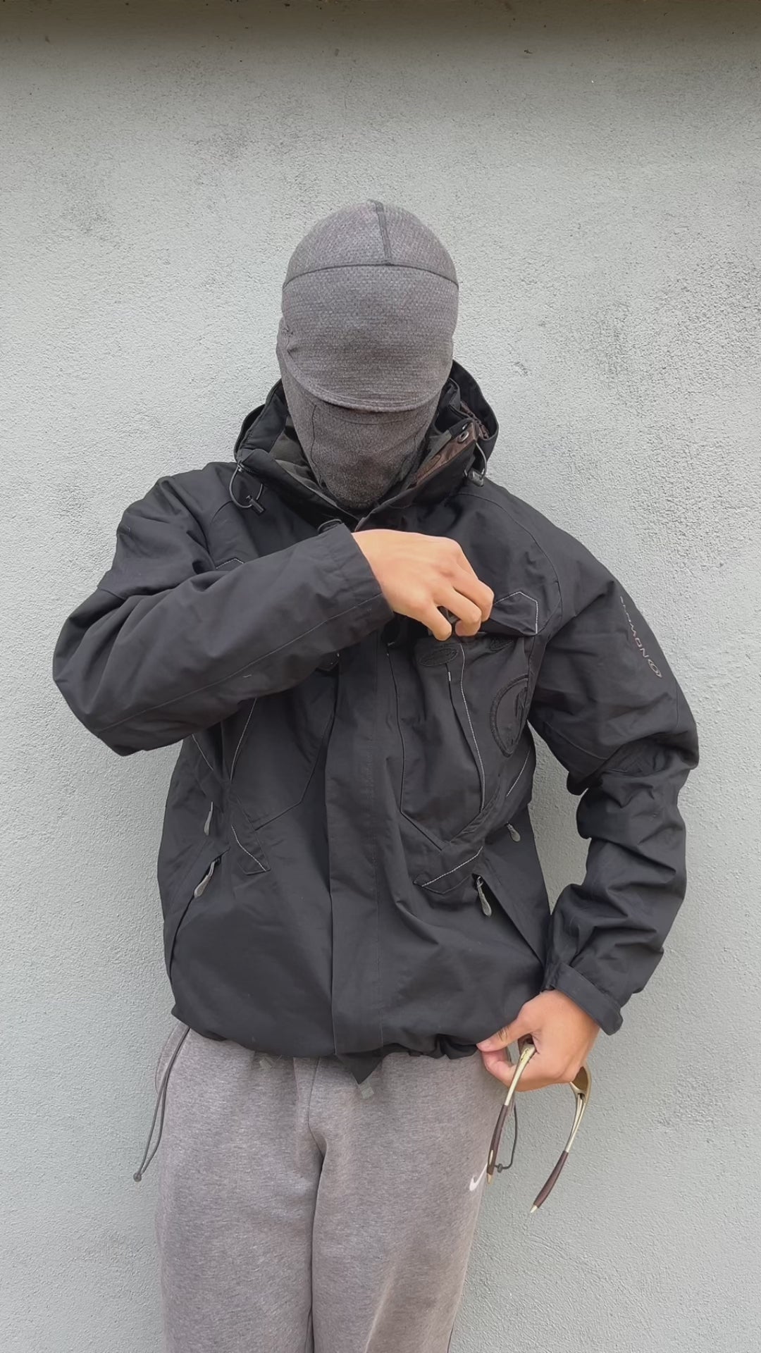 Salomon 00s Fleece Lined Panelled Technical Vent Jacket