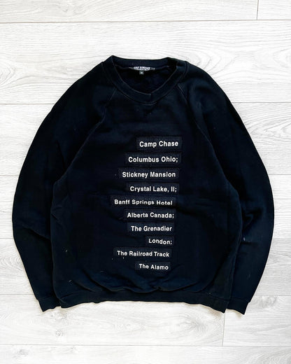 Raf Simons AW2005 ‘History Of My World’ List Patched Sweater - Size M