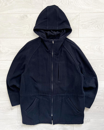 Comme Des Garcons Homme 1990s Wool Swing Parka - Size M