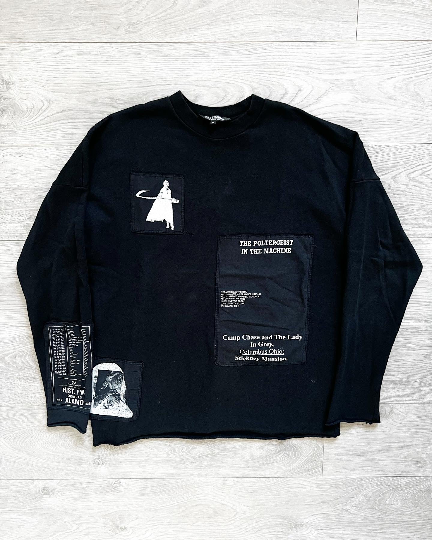 Raf Simons AW2005 Poltergeist History Of My World Patch Sweater