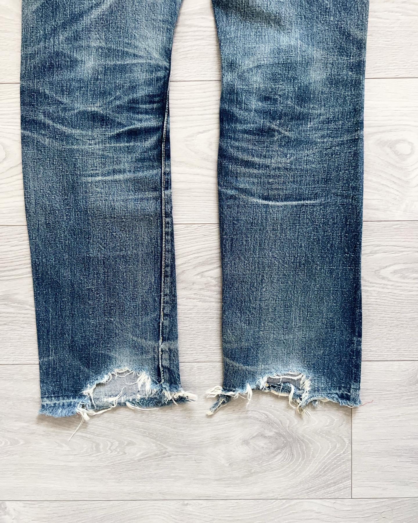 Kapital Hand Made Distressed Denim Jeans - Size 27