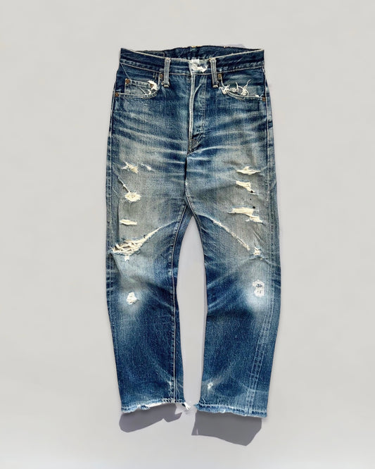 Kapital Hand Made Distressed Denim Jeans - Size 27