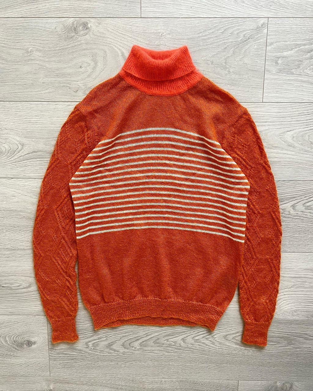 Diet Butcher Slim Skin AW2015 Multi-Pattern Mohair Turtleneck - Size S