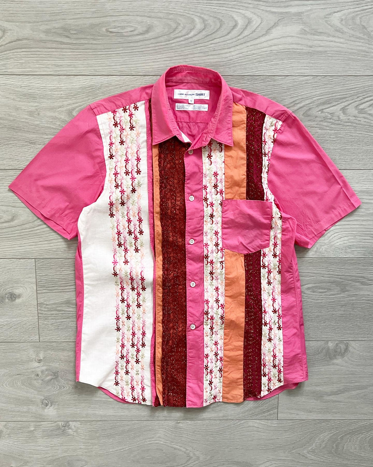 Comme Des Garcons SHIRT Vintage Multi-Pattern Shirt - Size S 