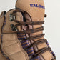 Salomon Early 2000s Vintage Contagrip Rugged Sole Boots - A pair of Salomon boots that have defied time, being more popular now than ever before. The boots feature a suede upper, with contrasting purple groves, a heel tab and boot lock toe. Overall an iconic pair of Salomons great for the outdoors or urban environments