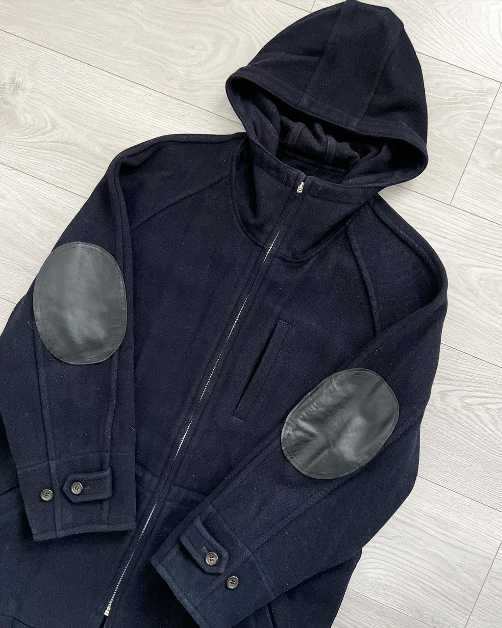 Comme Des Garcons Homme 1990s Wool Swing Parka - Size M