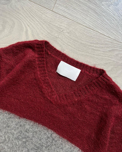 Urban Research Colour Block Mohair Sweater - Size S