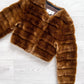 Helmut Lang 1990s Cropped Faux Fur Jacket