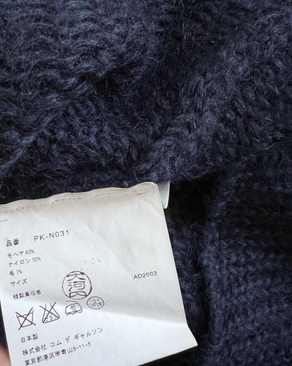 Comme Des Garcons Homme Plus FW2003 ‘Curve’ Extended Mohair Knit - Size M