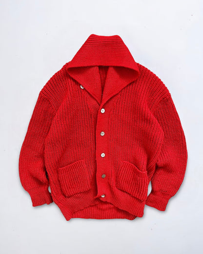 Comme Des Garcons Homme 1980s Oversized Chunky Knit Cardigan - Size L