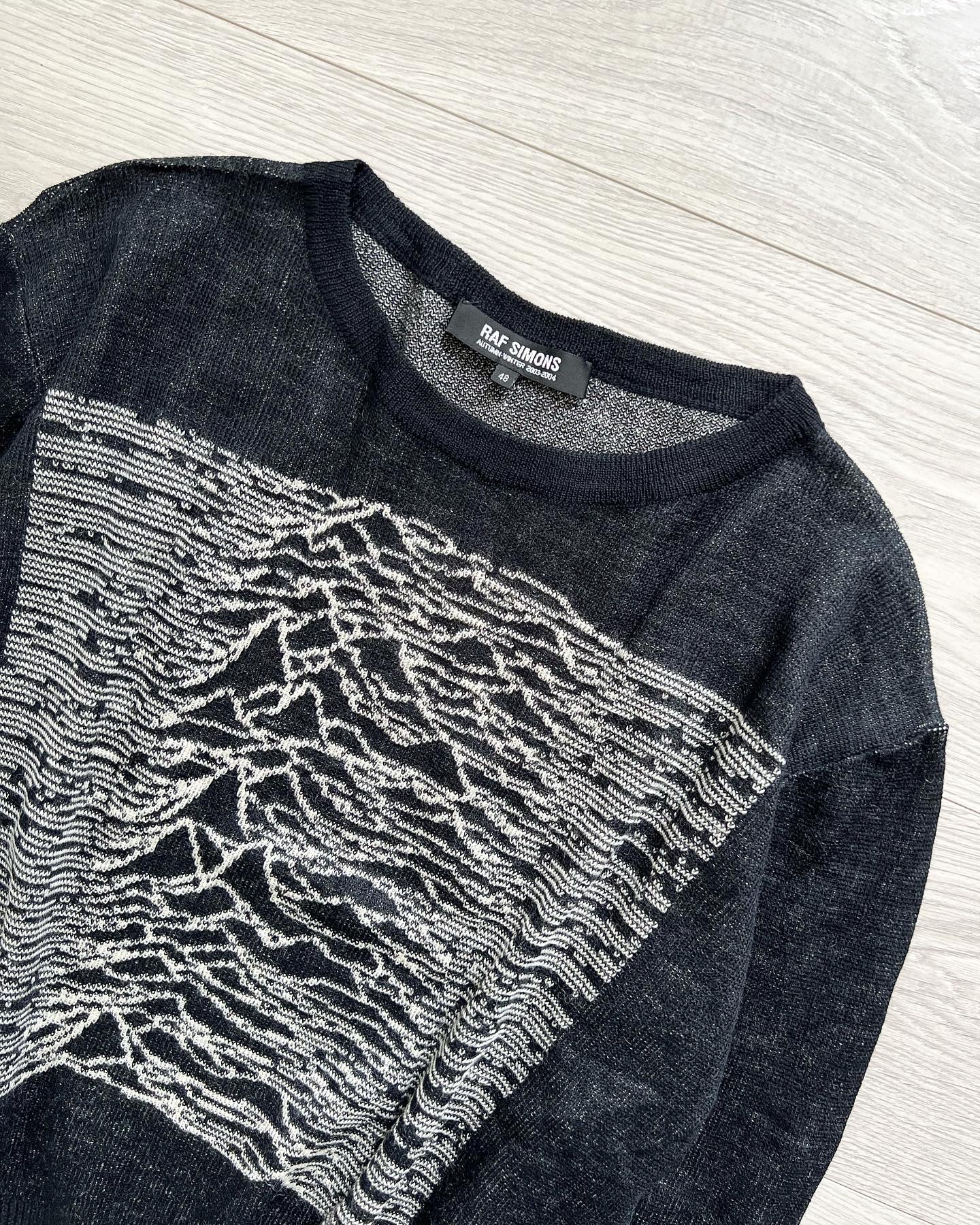 Raf Simons AW2003 'Closer' Joy Division Knit - Size M – NDWC0 Shop