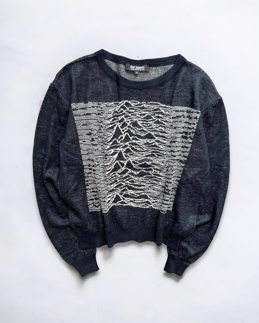 Raf Simons AW2003 'Closer' Joy Division Knit - Size M