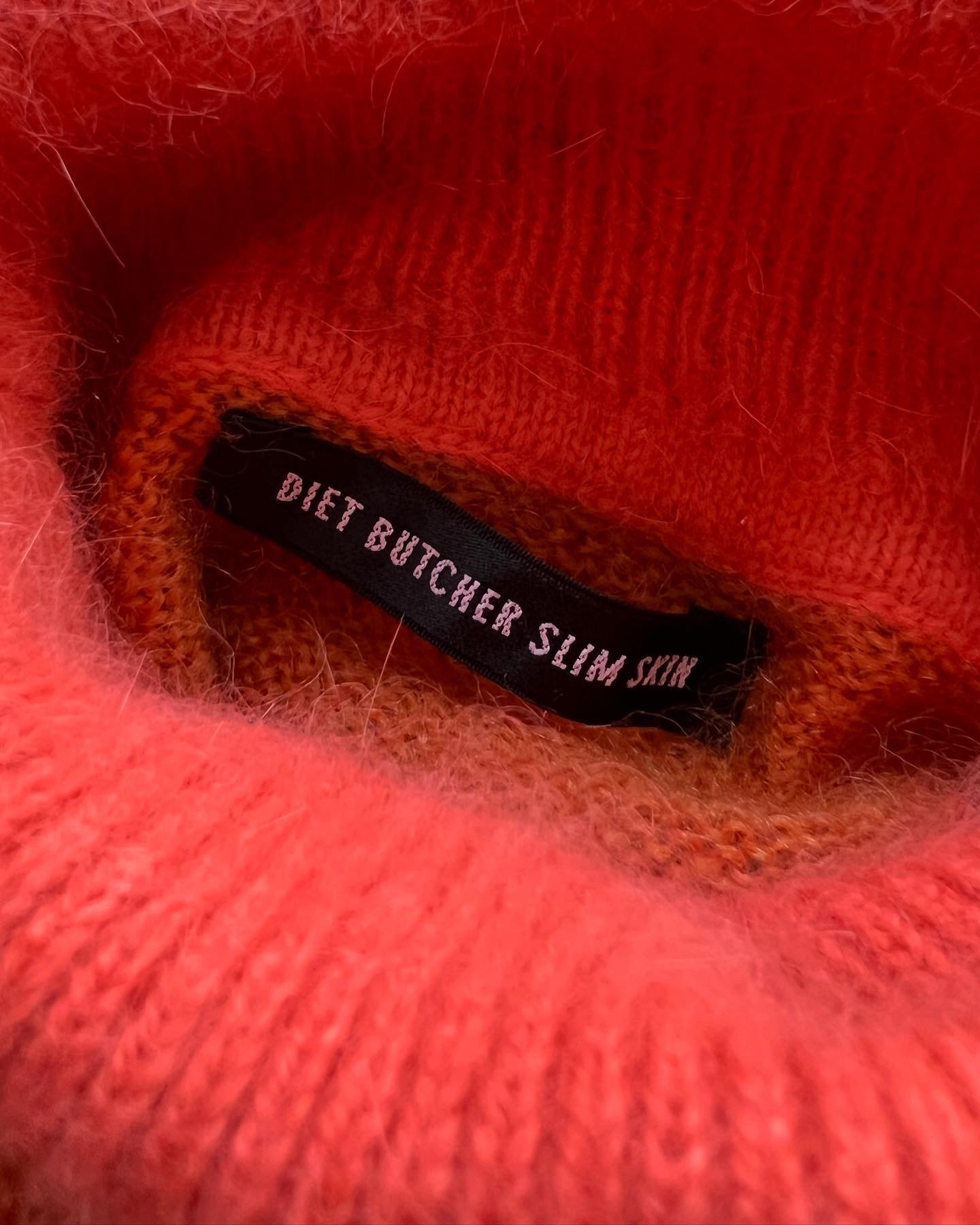 Diet Butcher Slim Skin AW2015 Multi-Pattern Mohair Turtleneck - Size S
