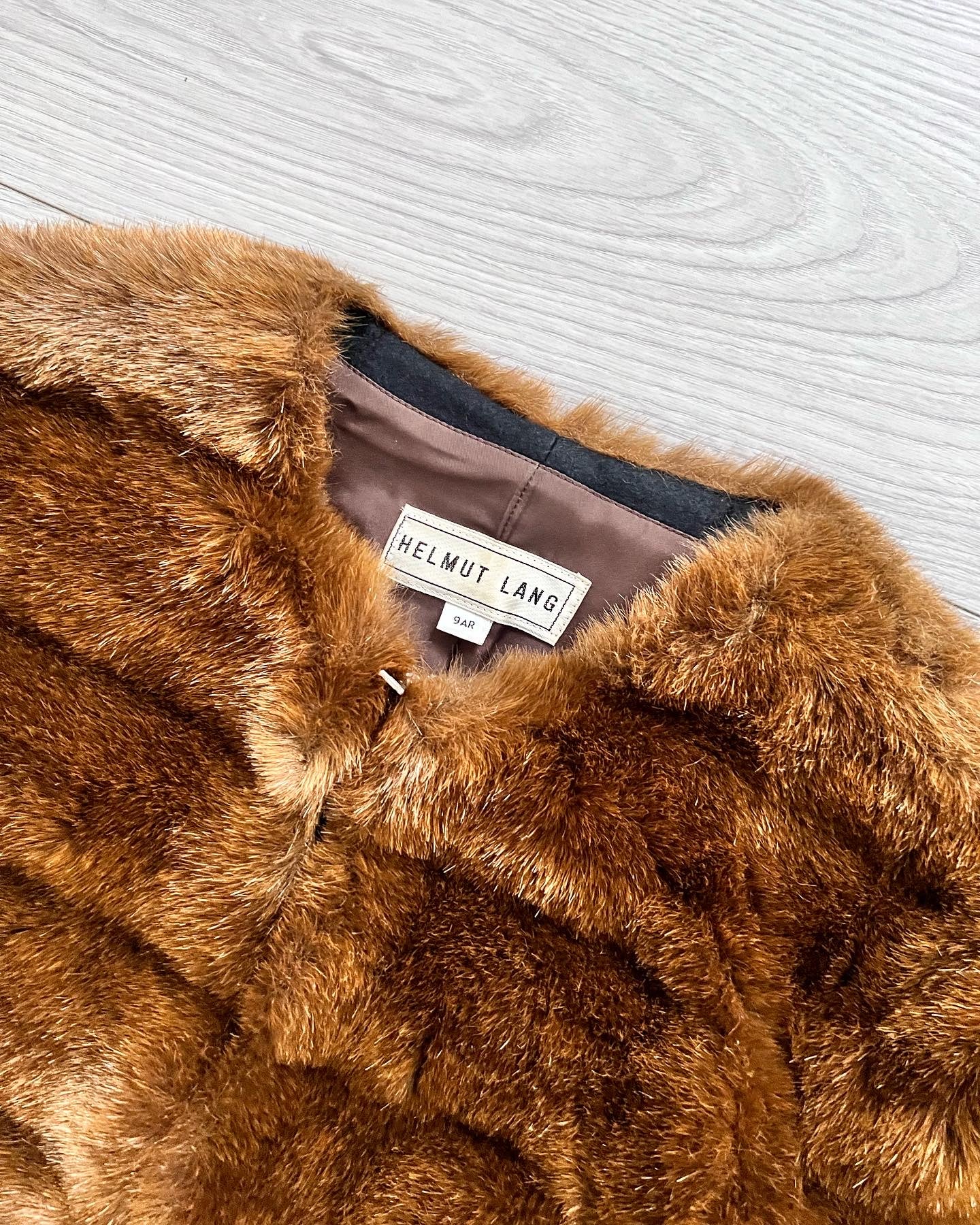 Helmut lang store faux fur coat