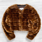Helmut Lang 1990s Cropped Faux Fur Jacket